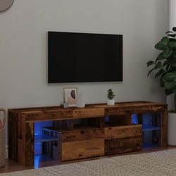 Vidaxl - Mobile Porta tv con led Legno Antico 140x36,5x40 cm Multistrato
