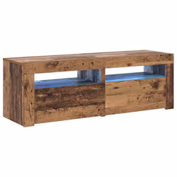vidaXL Mobile Porta TV con LED Legno Antico 120x35x40 cm Multistrato - Vista aggiuntiva 2