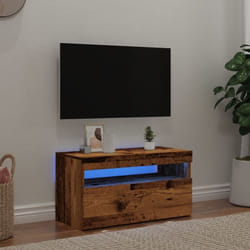 Vidaxl - Mobile Porta tv con led Legno Antico 75x35x40 cm Multistrato