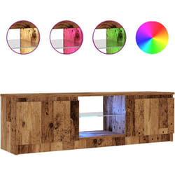 Vidaxl - Mobile Porta tv con led Legno Antico 120x30x36 cm Multistrato 659627
