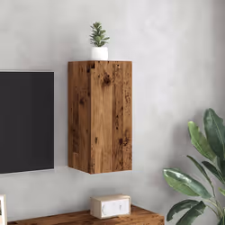 vidaXL Mobile TV Legno Antico 30,5x30x60 cm in Legno Multistrato - Vista aggiuntiva 3