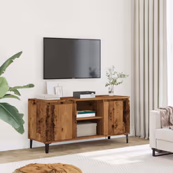 vidaXL Mobile Porta TV Legno Antico 102x35x50 cm in Legno Multistrato - Vista aggiuntiva 3