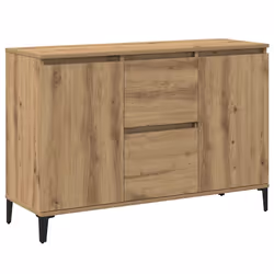 vidaXL Credenza Rovere Artigianale 102x35x70 cm in Legno Multistrato - Vista aggiuntiva 2