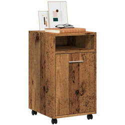 Armadio con Ruote Legno Vecchio 33x38x60 cm Legno Multistrato - Vidaxl