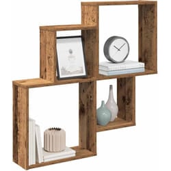 Mensola da Parete Legno Vecchio 80x15x78,5 cm Legno Multistrato - Vidaxl
