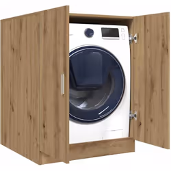 Grazie a questo mobile per lavatrice potete creare e utilizzare in modo ottimale spazio aggiuntivo nel bagno o nella sala lav ...