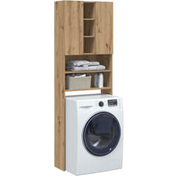 Mobile per Lavatrice Rovere Artigianale 64x25,5x190 cm Vidaxl 139885