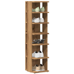 Scarpiere 2 pz Rovere Artigianale 28x27x102 cm in Truciolato Vidaxl Marrone