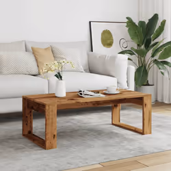 vidaXL Tavolino da Salotto Legno Antico 102x50x35 cm in Truciolato - Vista aggiuntiva 3