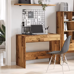 vidaXL Scrivania Legno Antico 101x50x76,5 cm in Legno Multistrato - Vista aggiuntiva 3