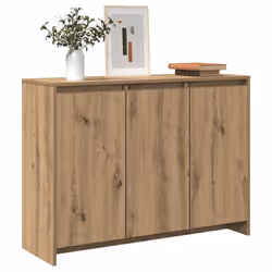 vidaXL Credenza Rovere Artigianale 102x35x70 cm in Truciolato - Vista aggiuntiva 3