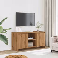 vidaXL Mobile TV Rovere Artigianale 102x37,5x52,5 cm Legno Multistrato - Vista aggiuntiva 3