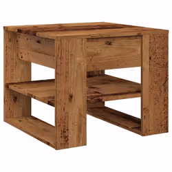 vidaXL Tavolino da Salotto Legno Vecchio 55,5x55x45 cm in Truciolato - Vista aggiuntiva 2