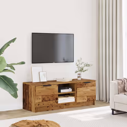 vidaXL Mobile Porta TV Legno Vecchio 102x35x36,5 cm Legno Multistrato - Vista aggiuntiva 3