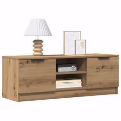 vidaXL Mobile TV Marrone Artigianale 102x35x36,5 cm Legno Multistrato - Vista aggiuntiva 3