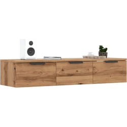 Armadietto a Muro Rovere Artigianale 102x30x20 cm in Truciolato Vidaxl 1225