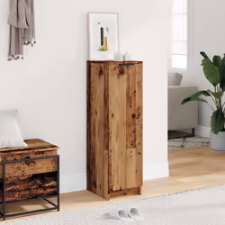 vidaXL Scarpiera Legno Antico 29,5x35x100,5 cm in Truciolato - Vista aggiuntiva 3