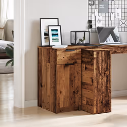 vidaXL Scrivania Legno Antico 33x50x75 cm in Truciolato - Vista aggiuntiva 3