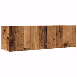 vidaXL Mobili TV a Parete 2pz Legno Antico 100x30x30 cm - Vista aggiuntiva 2