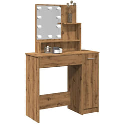Vidaxl - Toeletta con led Rovere Artigianale 86,5x35x136 cm
