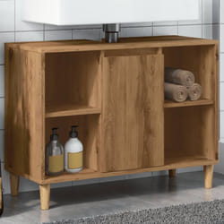 Vidaxl - Mobile da Bagno Rovere Artigianale 80x33x60cm Legno Multistrato
