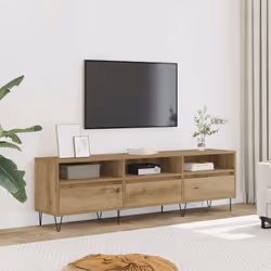 vidaXL Mobile Porta TV Rovere Artigianale 150x30x44,5 cm Multistrato - Vista aggiuntiva 3