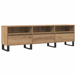 vidaXL Mobile Porta TV Rovere Artigianale 150x30x44,5 cm Multistrato - Vista aggiuntiva 2