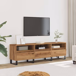 vidaXL Mobile Porta TV Rovere Artigianale 150x30x44,5 cm Multistrato - Vista aggiuntiva 3