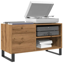 Mobile Porta Dischi Rovere Artigianale 84,5x38x48cm Multistrato Vidaxl 7941