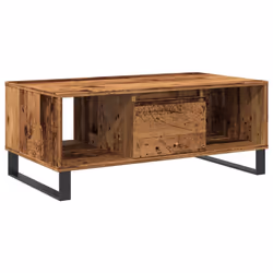 vidaXL Tavolino da Salotto Legno Antico 90x50x36,5 cm in Truciolato - Vista aggiuntiva 2