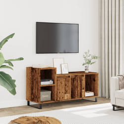 vidaXL Mobile Porta TV Legno Antico 100x35x55 cm in Legno Multistrato