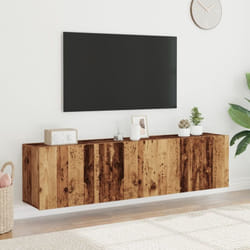 Vidaxl - Mobili tv a Parete 2pz Legno Antico 80x30x41 cm 915882