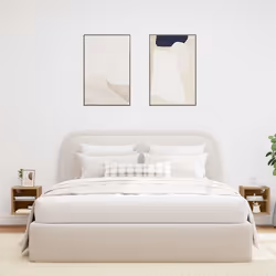 vidaXL Mobili TV a Parete con Luci LED 2 pz Rovere Artigianale