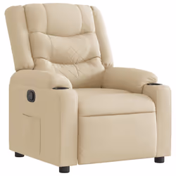 VidaXL 4019927, Tessuto, Crema, Schiuma, 110 kg, 770 mm, 930 mm