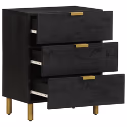 VidaXL 4017657 comodino Nero