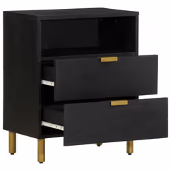 VidaXL 4017658 comodino Nero