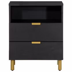 VidaXL 4017658 comodino Nero