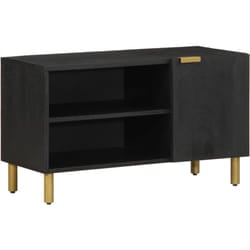 Vidaxl - Mobile Porta tv Nero 80x33x46 cm in Legno Multistrato 223467