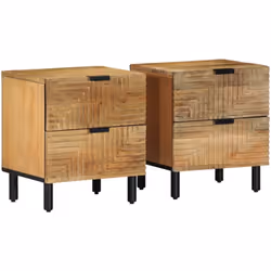 Questi comodini dal design elegante sono un'aggiunta senza tempo al tuo arredamento d'interni. Materiale robusto e stabile: I ...