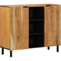 Vidaxl - Credenza 90x33x75 cm Legno Massello di Acacia