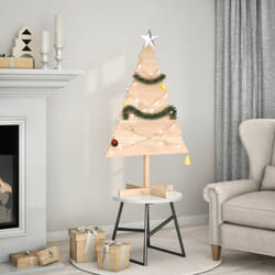 vidaXL Albero di Natale Decorativo in Legno 110 cm in Legno Massello
