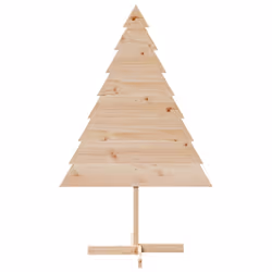 vidaXL Albero di Natale Decorativo in Legno 150 cm in Legno Massello - Vista aggiuntiva 3