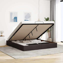 Vidaxl - Struttura Letto Pouf senza Materasso 200x200 cm in Tessuto
