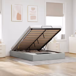 Questa struttura letto pouf combina perfettamente l'estetica moderna con la funzionalità pratica, offrendoti sia una soluzion ...