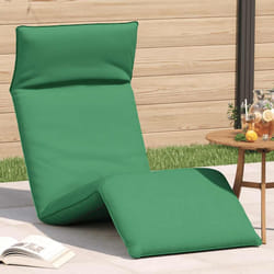 vidaXL Lettino Pieghevole Verde 175x54x8,5 cm in Tessuto Oxford