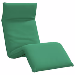 vidaXL Lettino Pieghevole Verde 175x54x8,5 cm in Tessuto Oxford - Vista aggiuntiva 2