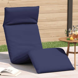 Vidaxl - Lettino Pieghevole Blu Marino 175x54x8,5 cm in Tessuto Oxford