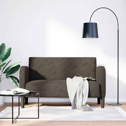 Vidaxl - Divano Divanetto Grigio Scuro 110 cm in Similpelle