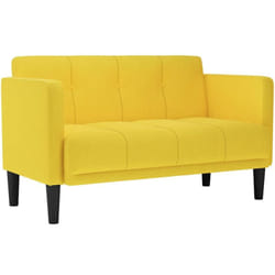Vidaxl - Divano Divanetto Giallo 111 cm in Tessuto