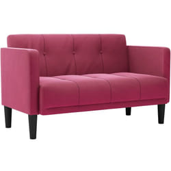 Vidaxl - Divano Divanetto Rosso Vino 111 cm in Velluto
